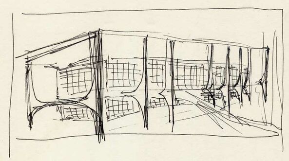 Thomas Kellner: Sketch for: 49#11 Brasilia, Palacio do Planalto, 2007