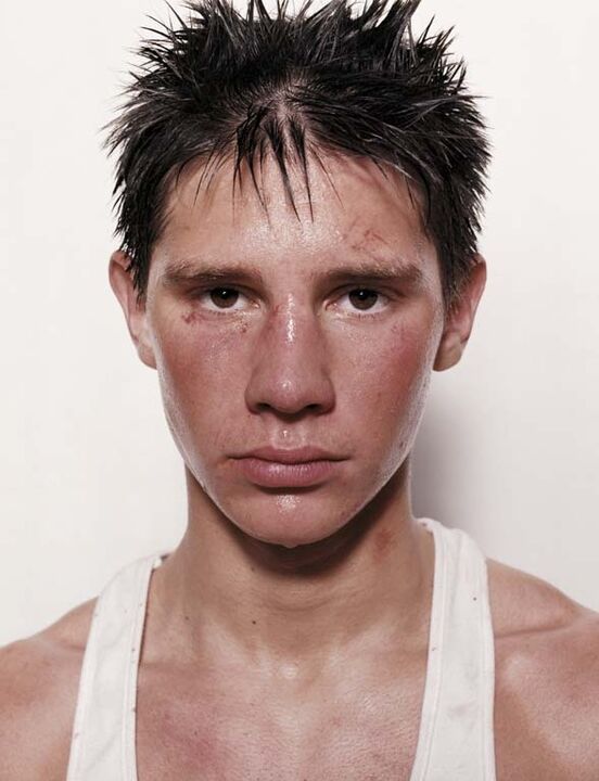 From the series: „boxers", 2000-2003, C-Prints, 40x50cm