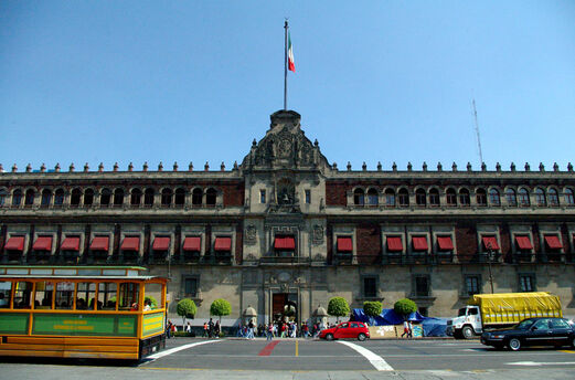 View on the palacio nacional