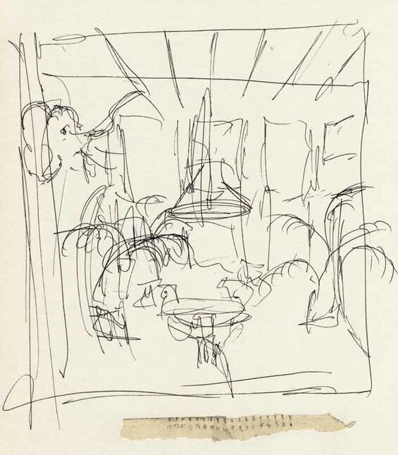 Thomas Kellner: scetch for 53#02 George Eastman House, Conservatory