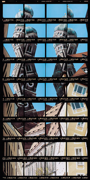 Thomas Kellner: 32#16 Munich, Frauenkirche (architect: Joerg von Halsbach), 2002, C-Print, 15,3 x 31,4 cm/5,9" x 12,2", edition 20+3