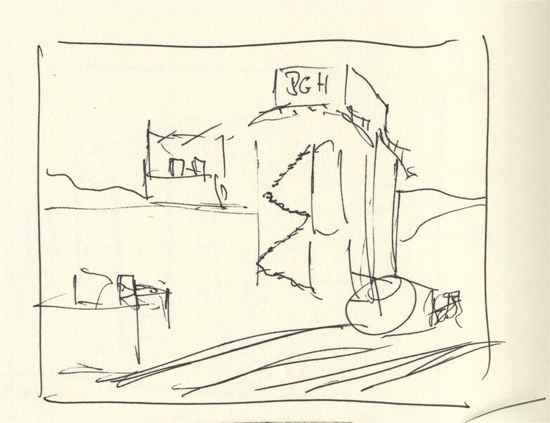 Sketch for 80#13 Siegerland, Siegen, BGH 2013