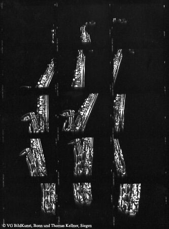 Thomas Kellner: 11#05 Altsaxophon, 1998, BW-Print, 18,6x25,0 cm/7,2"x9,7", edition 10+3