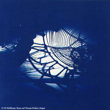 cosmic kitchen A-II-3, 1997, Cyanotype, 16,2 x 16,2cm / 6,3" x 6,3", edition 10+3