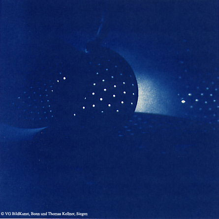 cosmic kitchen A-III-3, 1997, Cyanotype, 16,2 x 16,2cm / 6,3" x 6,3", edition 10+3