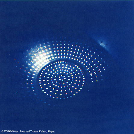 cosmic kitchen A-IV-2, 1997, Cyanotype, 16,2 x 16,2cm / 6,3" x 6,3", edition 10+3