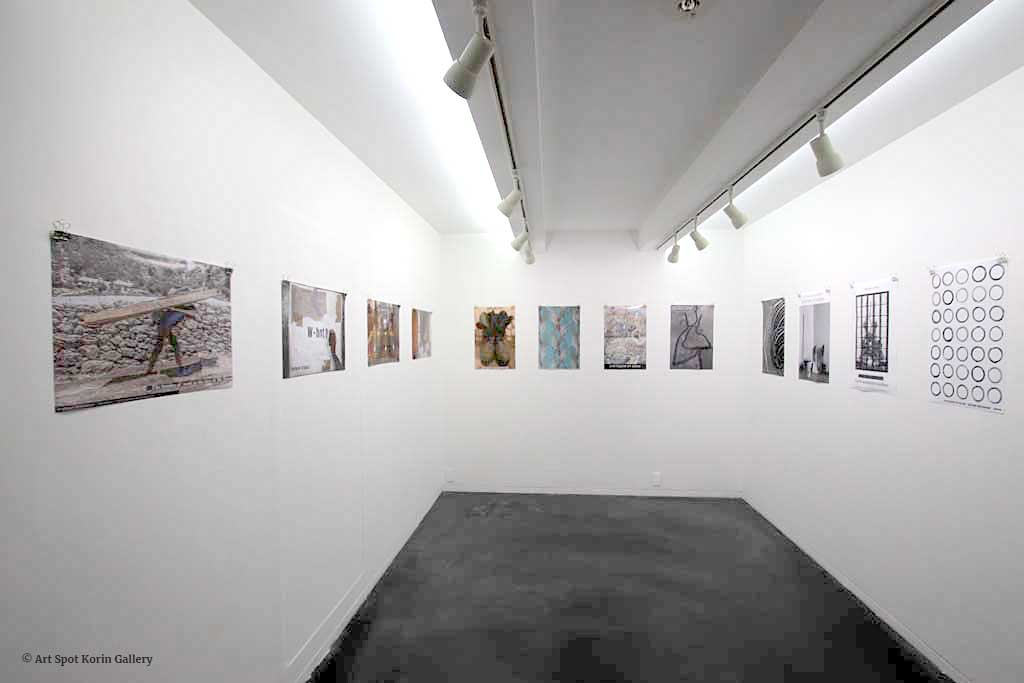 Installation of the exhibition Patterns of Work in the Spot Art Korin Gallery, Kyoto, Japan