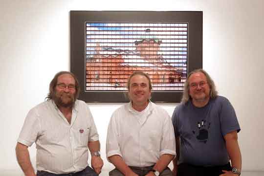 Thomas Kellner mit Raymond Viallon und Remy Matthieu