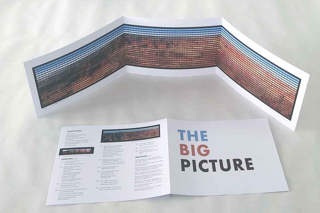 Thomas Kellner, The Big Picture, Klappkarte des Grand Canyon, signiert, 2018, 89 x 21 cm, Offsetdruck, signiert