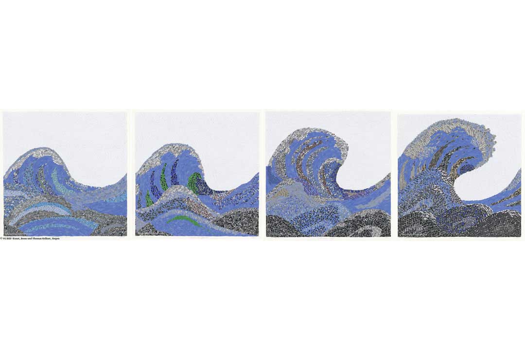 Fine Art Commission: Homage to Hokusai for Fischer Elektronik, Lüdenscheid